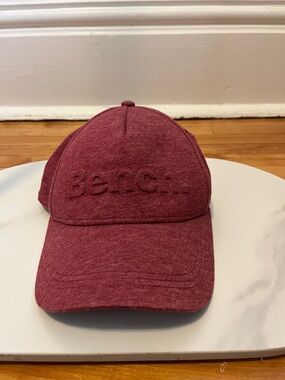 Bench Maroon Heather Embroidered Logo Cap